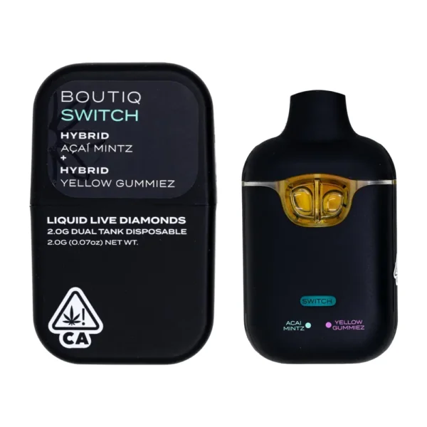 Boutiq-Switch-Acai-Mintz-X-Yellow-Gummiez Boutiq Switch 2G (Doble Sabor) | Pluma de Wax