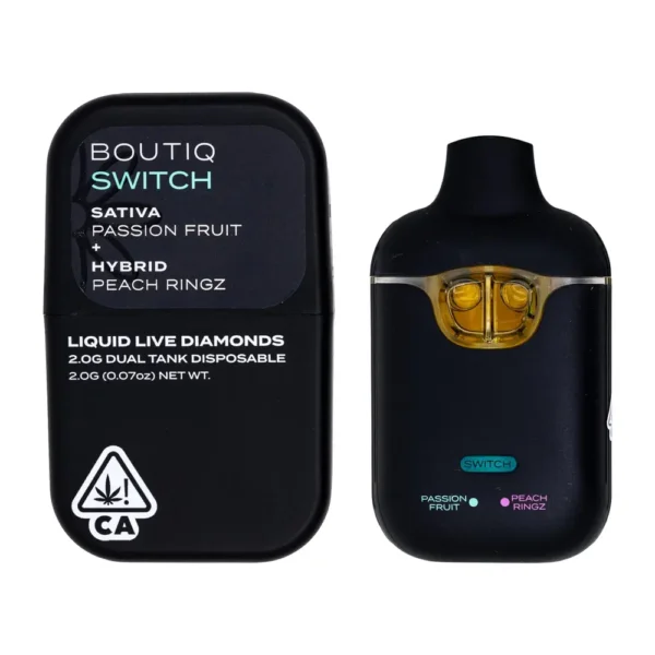 Boutiq-Switch-Passion-Fruit-X-Peach-Ringz Boutiq Switch 2G (Doble Sabor) | Pluma de Wax