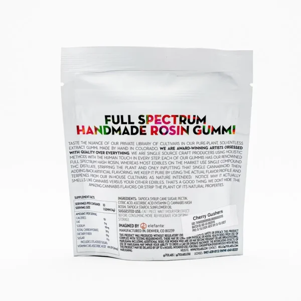 Cherry-Gushers-710-Labs-Hash-Rosin-100mg-THC Gomitas 710 Labs (Hash Rosin) 100mg THC