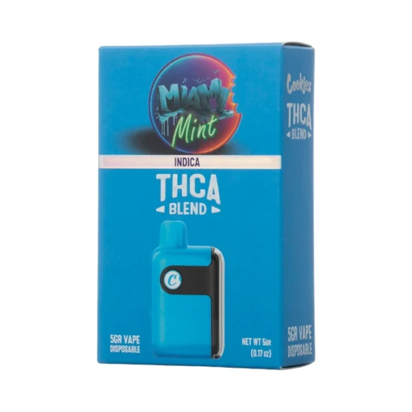 Miami-Mint-Indica-Cookies Cookies 5G THCA | Pluma de Wax
