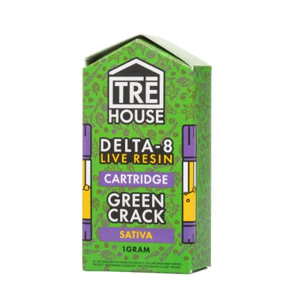 Tre-House-1G-Live-Resin-Delta-8-THC-Green-Crack TRE House Live Resin Delta 8 THC 1G | Cartucho de Wax