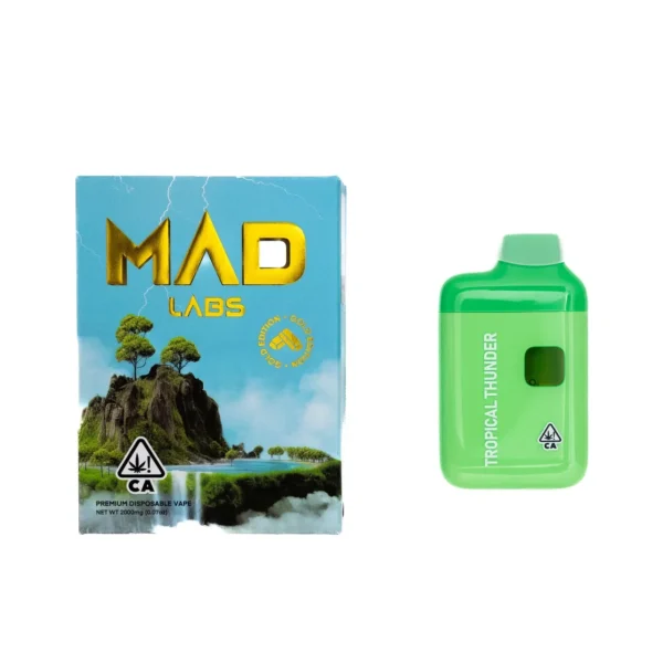 Tropical-Thunder-Indica-Mad-Labs-2G Mad Labs 2G Golden Edition | Pluma de Wax